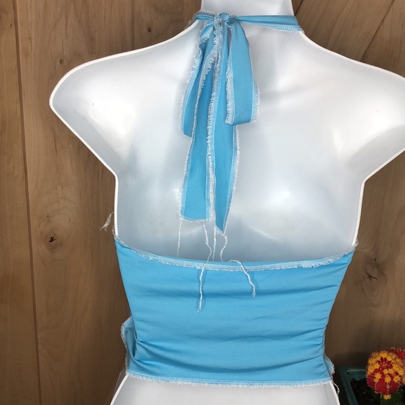 Baby Blue Halter Top - Picture 5 of 5